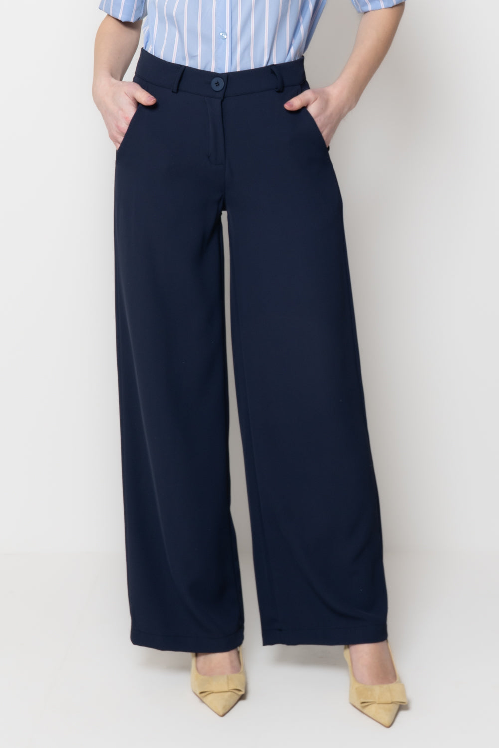 Pantalone Fluido Wide-Leg