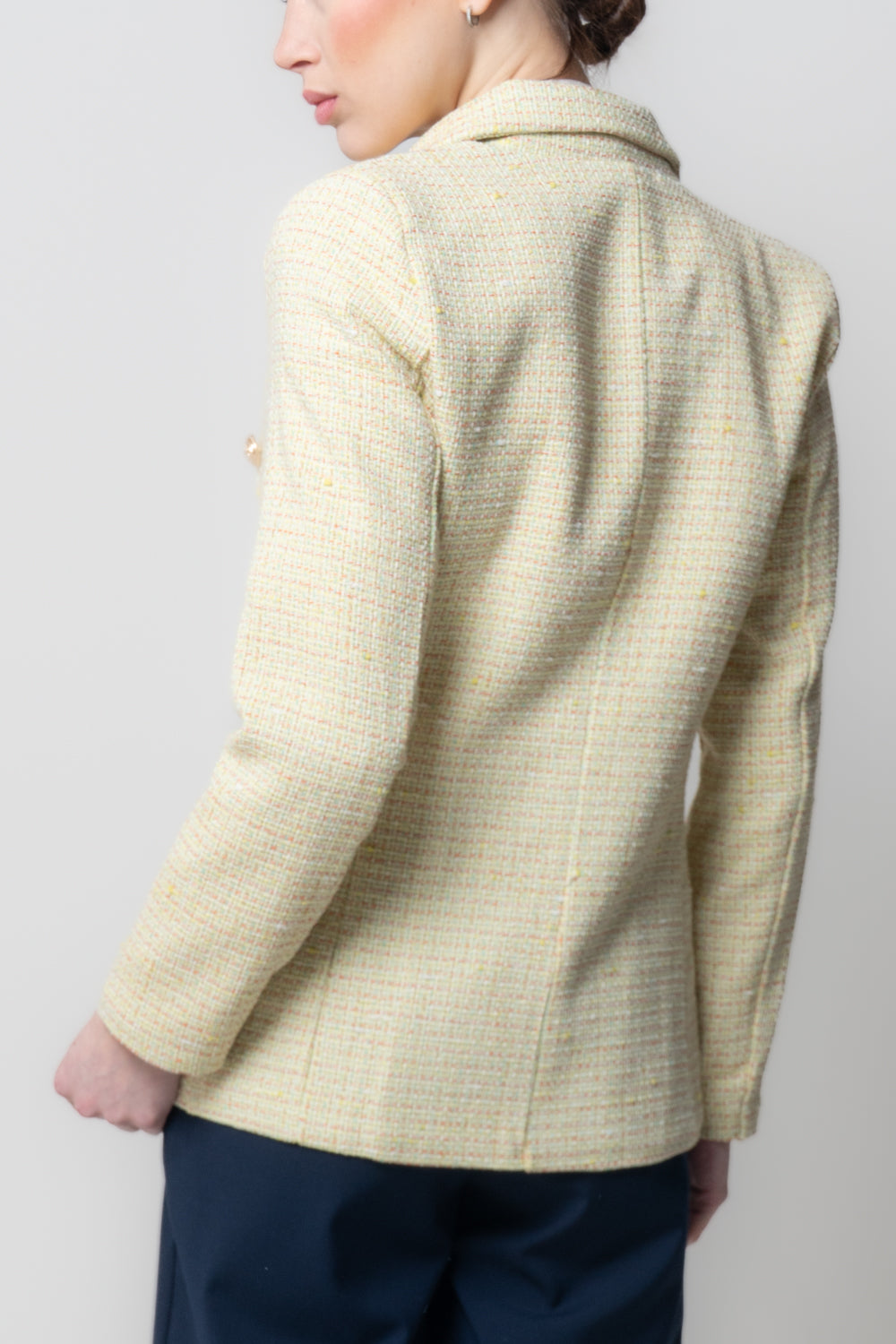 Blazer Doppiopetto Tweed Pastello