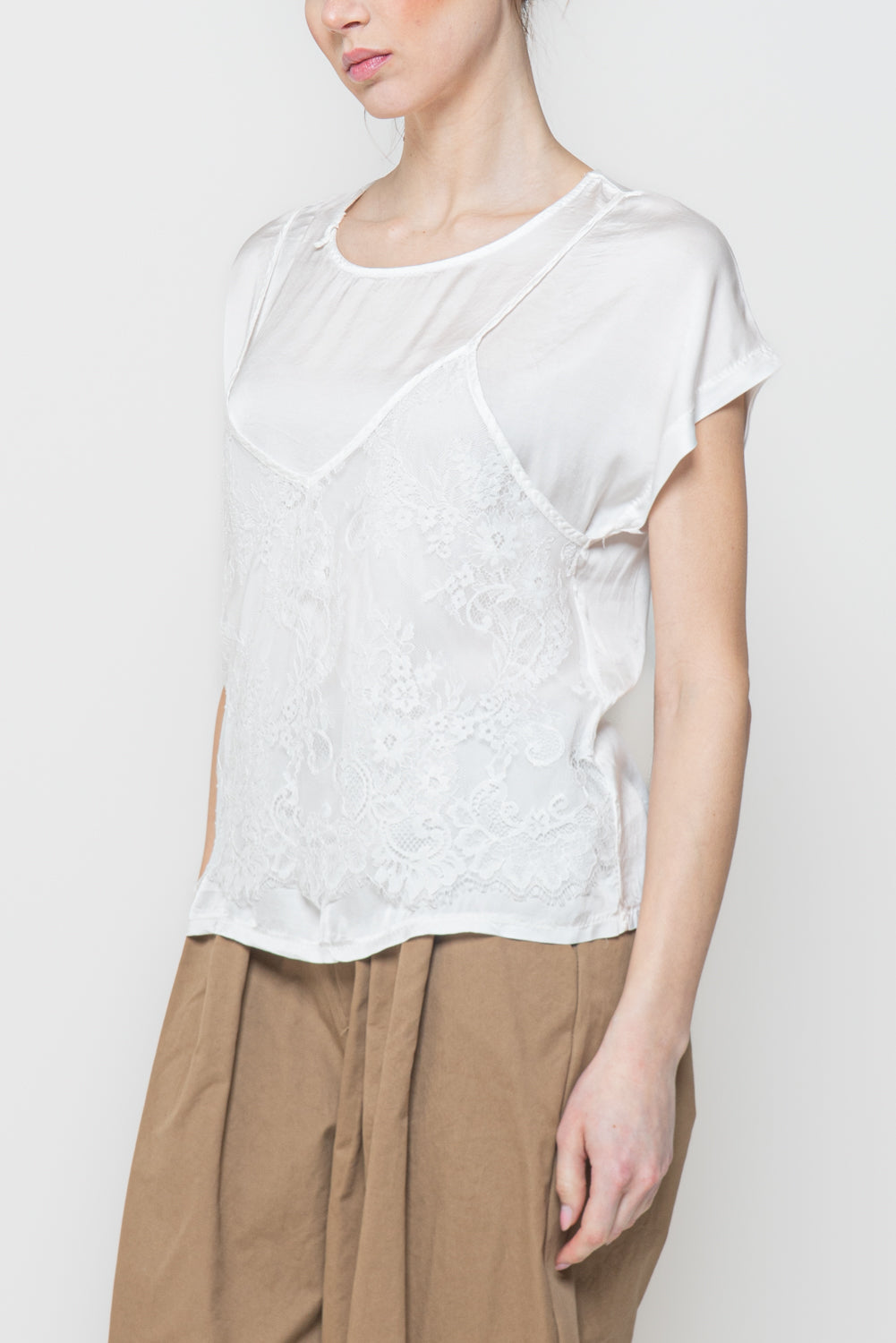 Top Combinato con Pizzo
