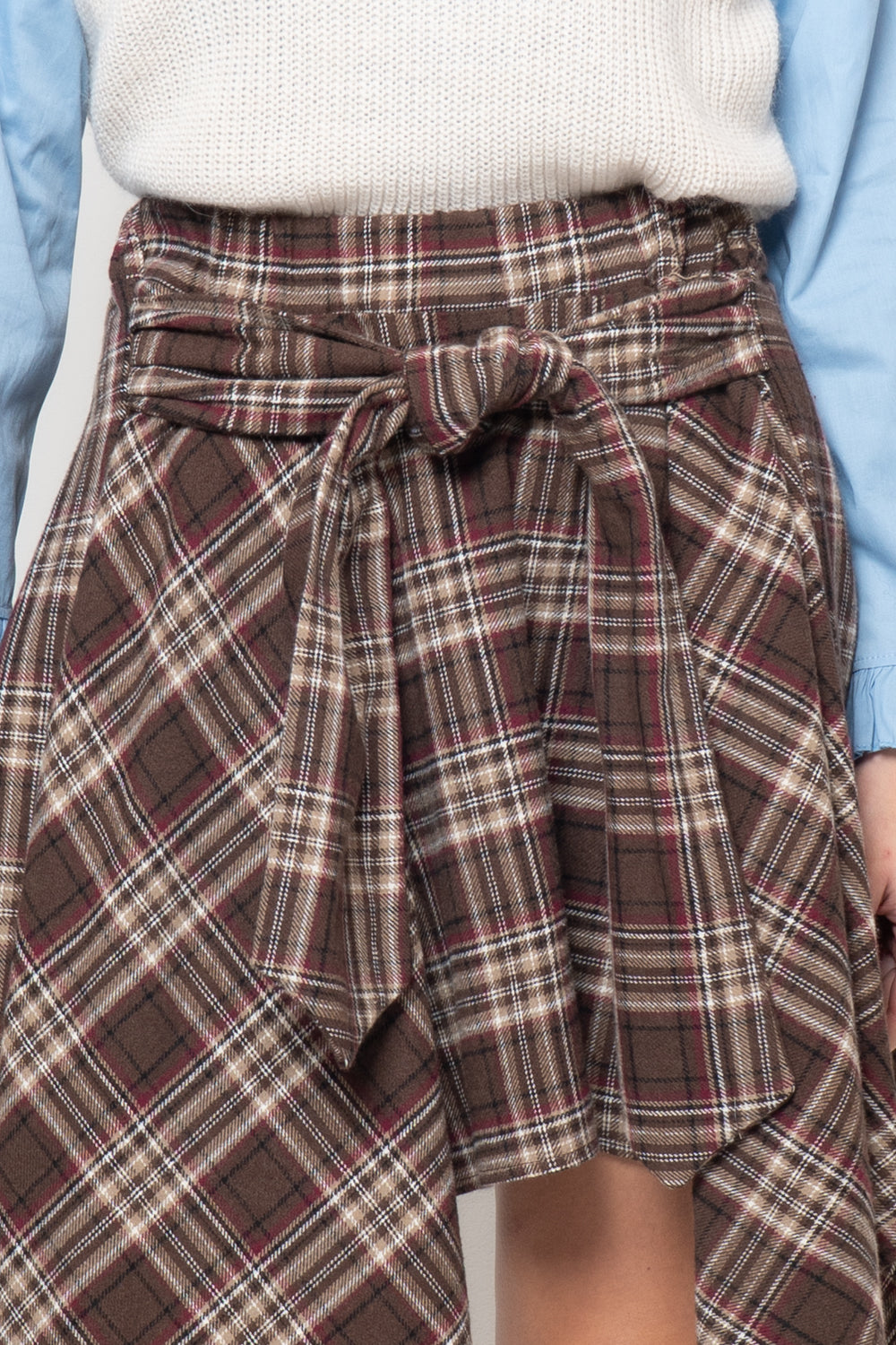 Gonna a quadri con fuciacca a camicia