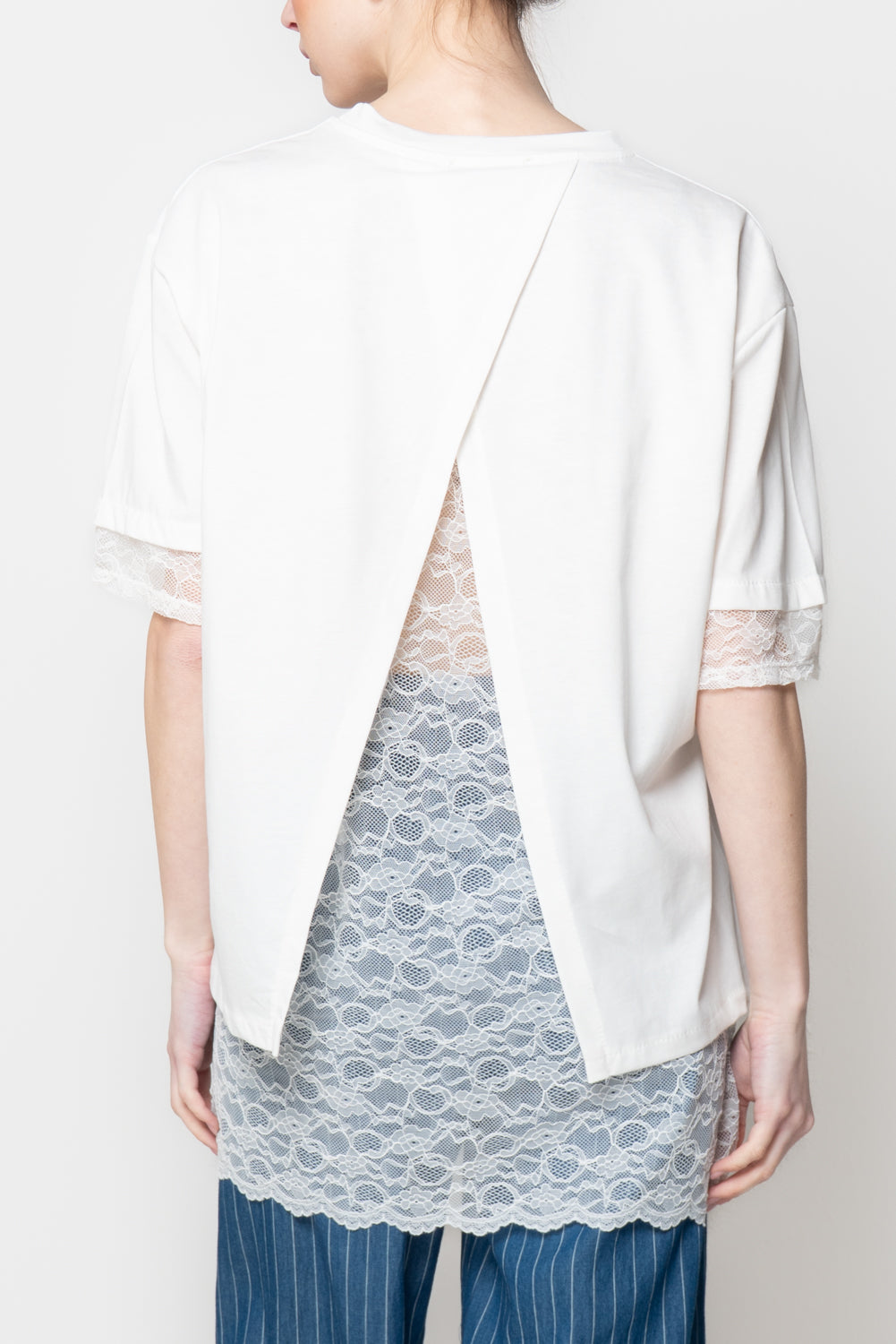T- Shirt con Pizzo