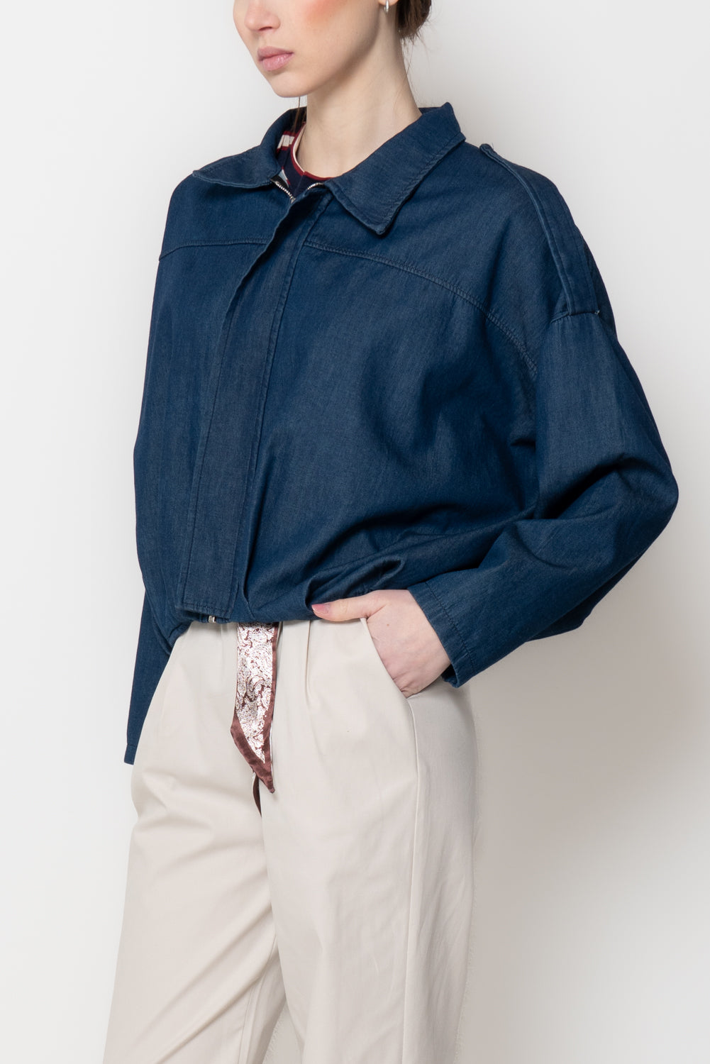 Bomber in Denim
