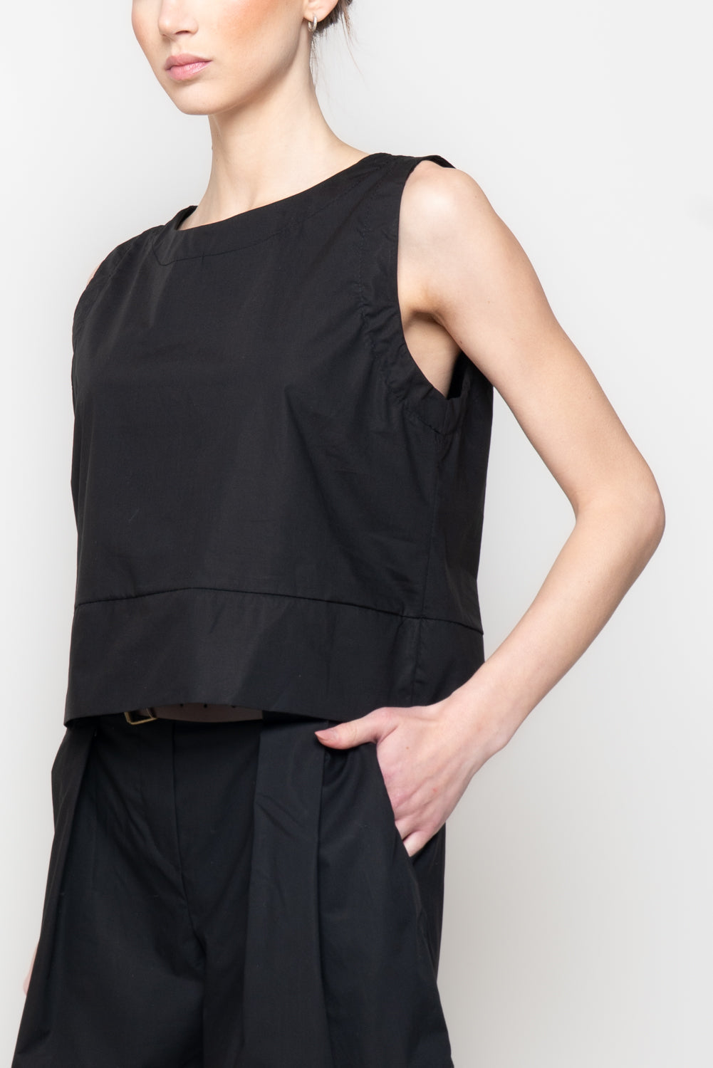 Top in cotone a scatola