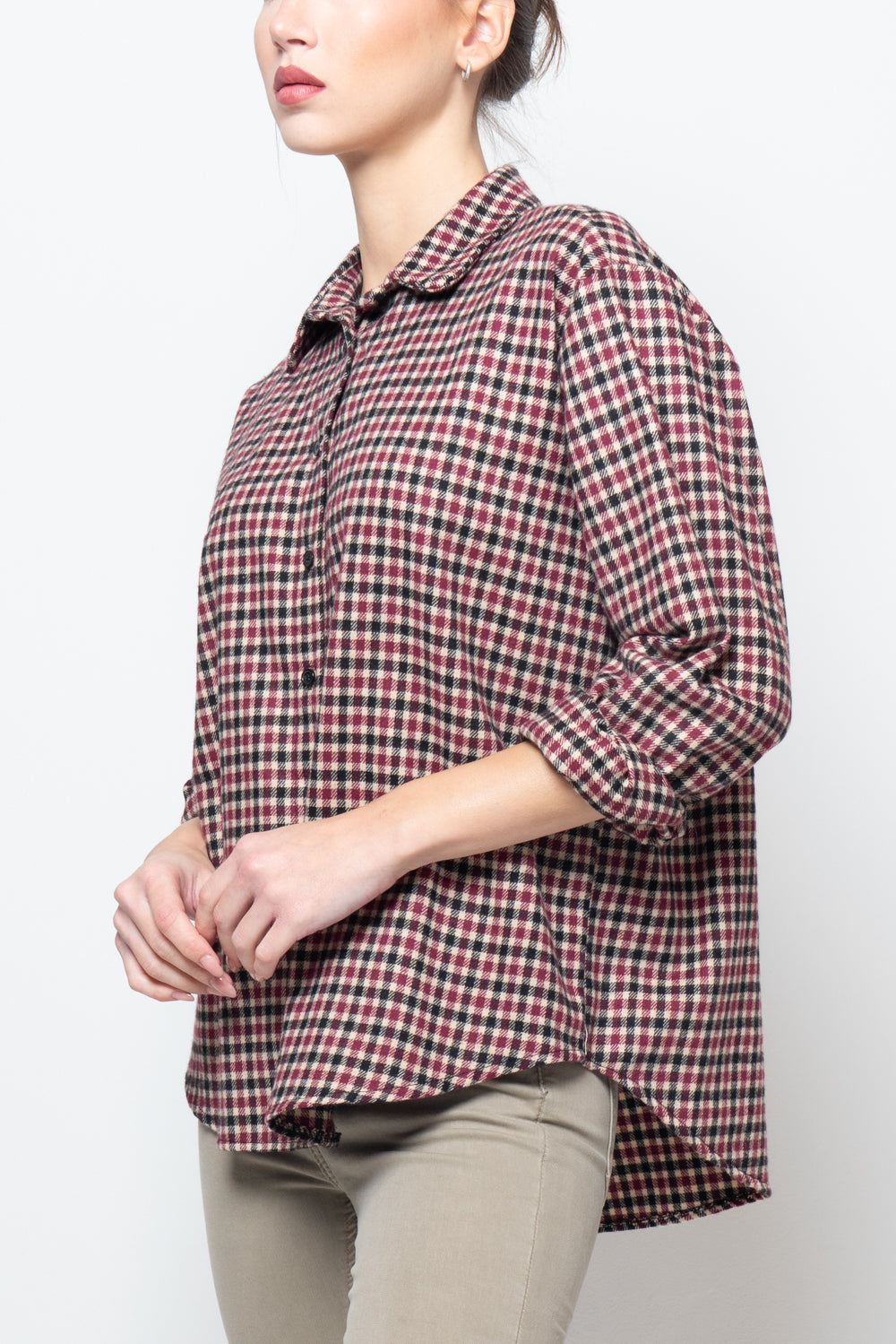 Camicia a quadri in flanella