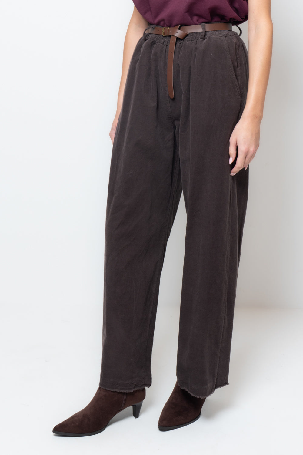 Pantalone palazzo in velluto