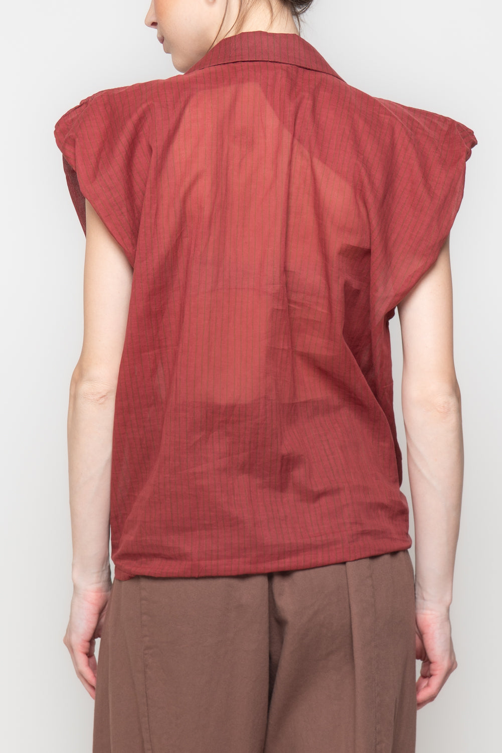 Camicia Smanicata a Righe