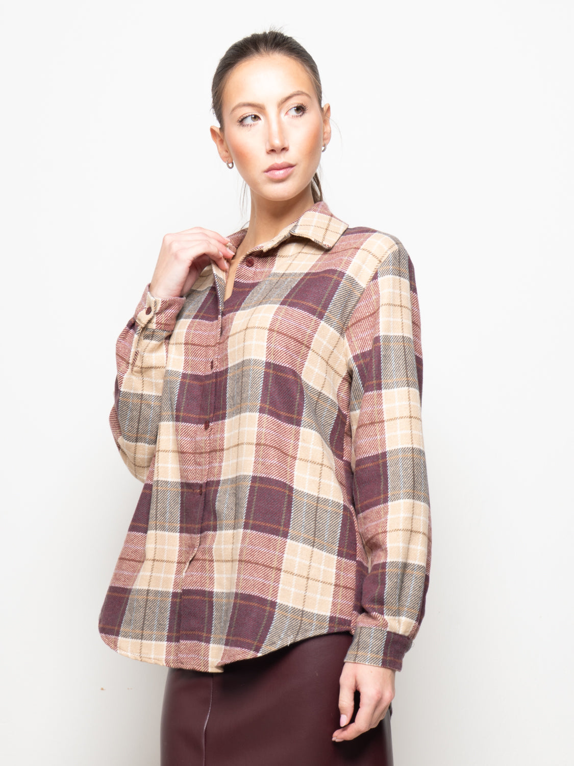 Camicia a quadri flanellata
