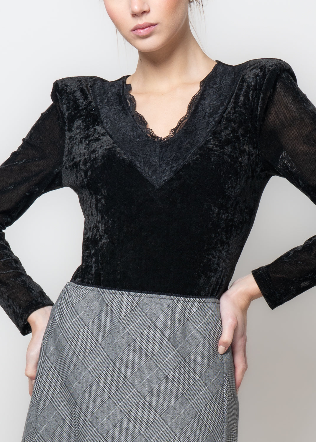 Body in ciniglia con spalline