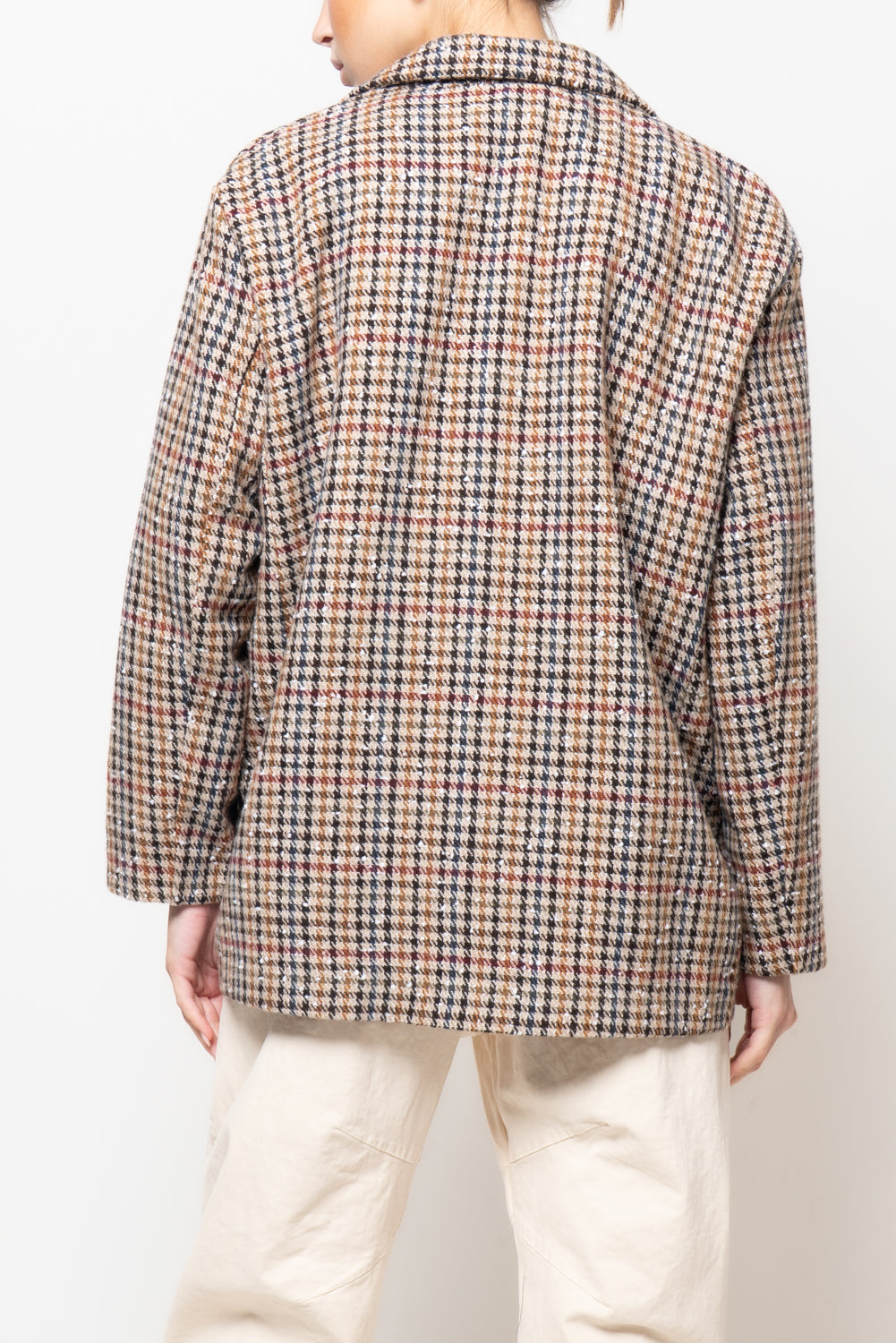 Giacca a quadri over