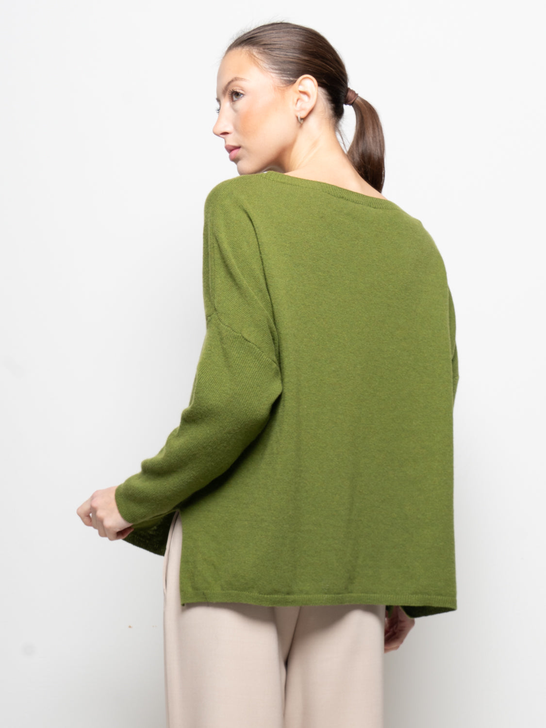 Maglia over in misto cashmere