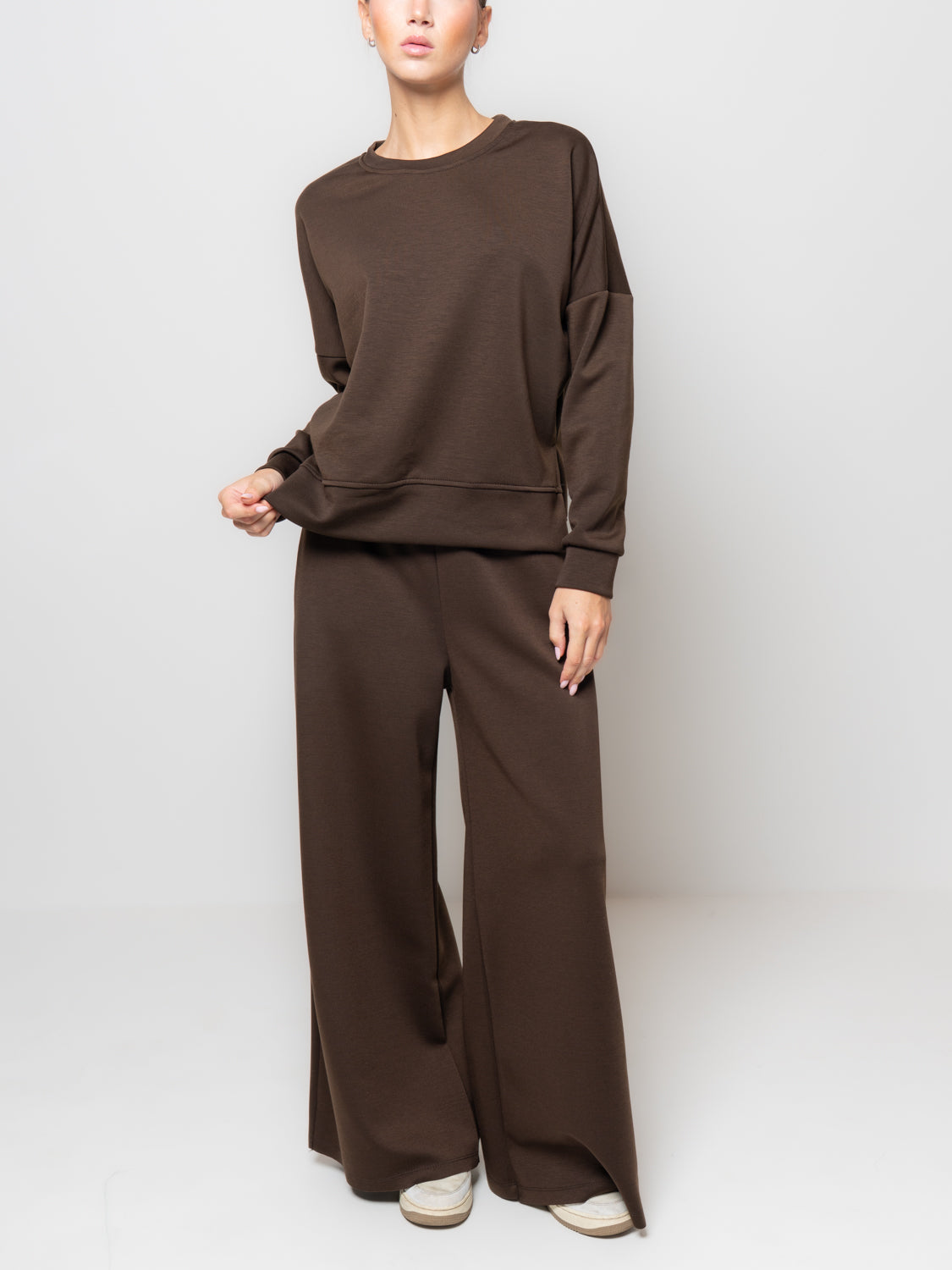 Felpa in neoprene con spacchi laterali