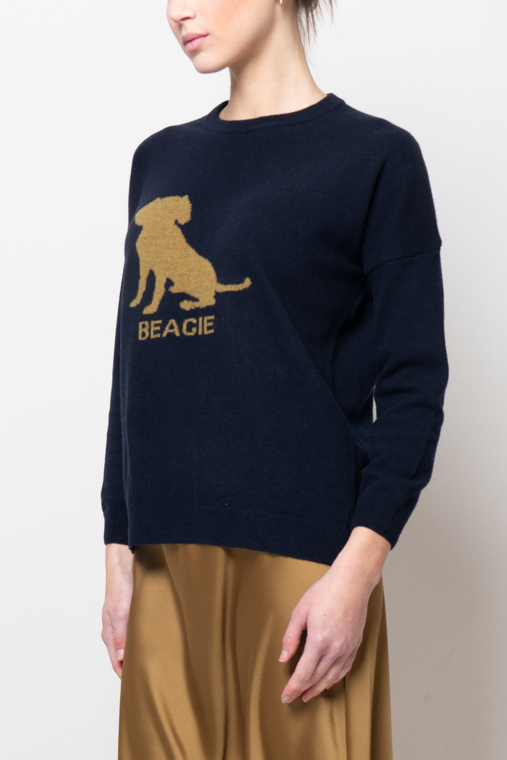 Maglia con disegno piazzato