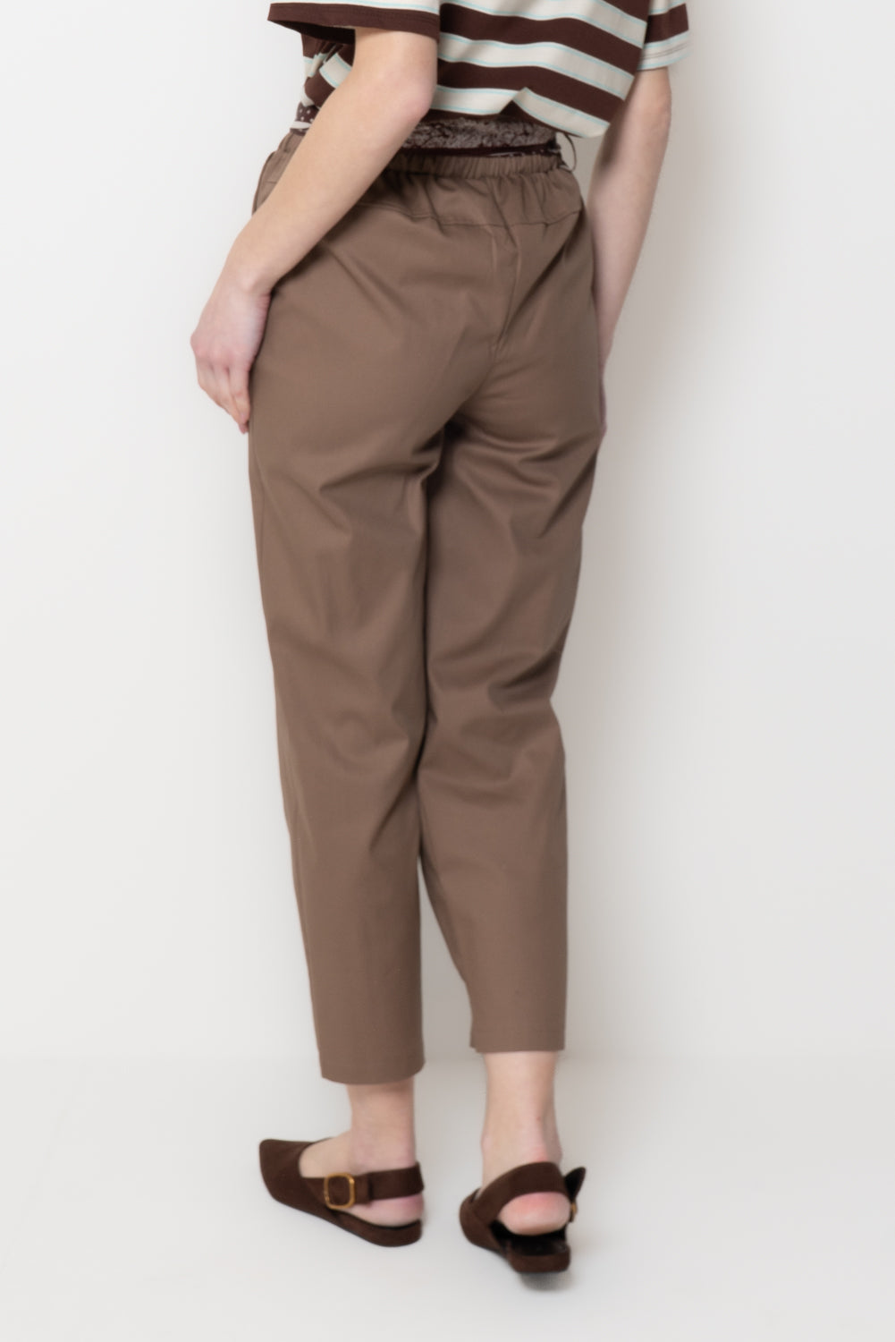 Pantaloni con Cintura Foulard