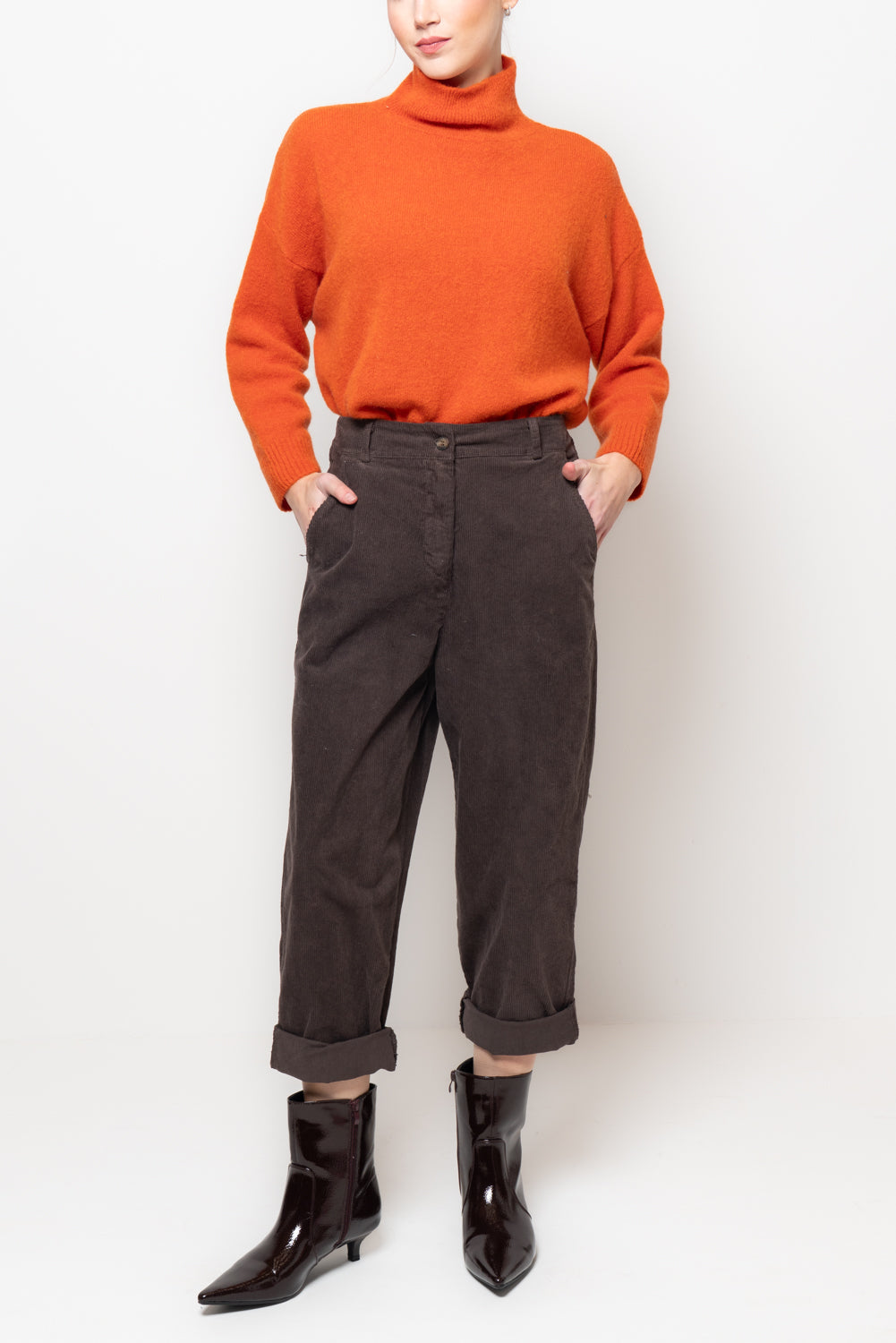 Pantaloni baggy in velluto