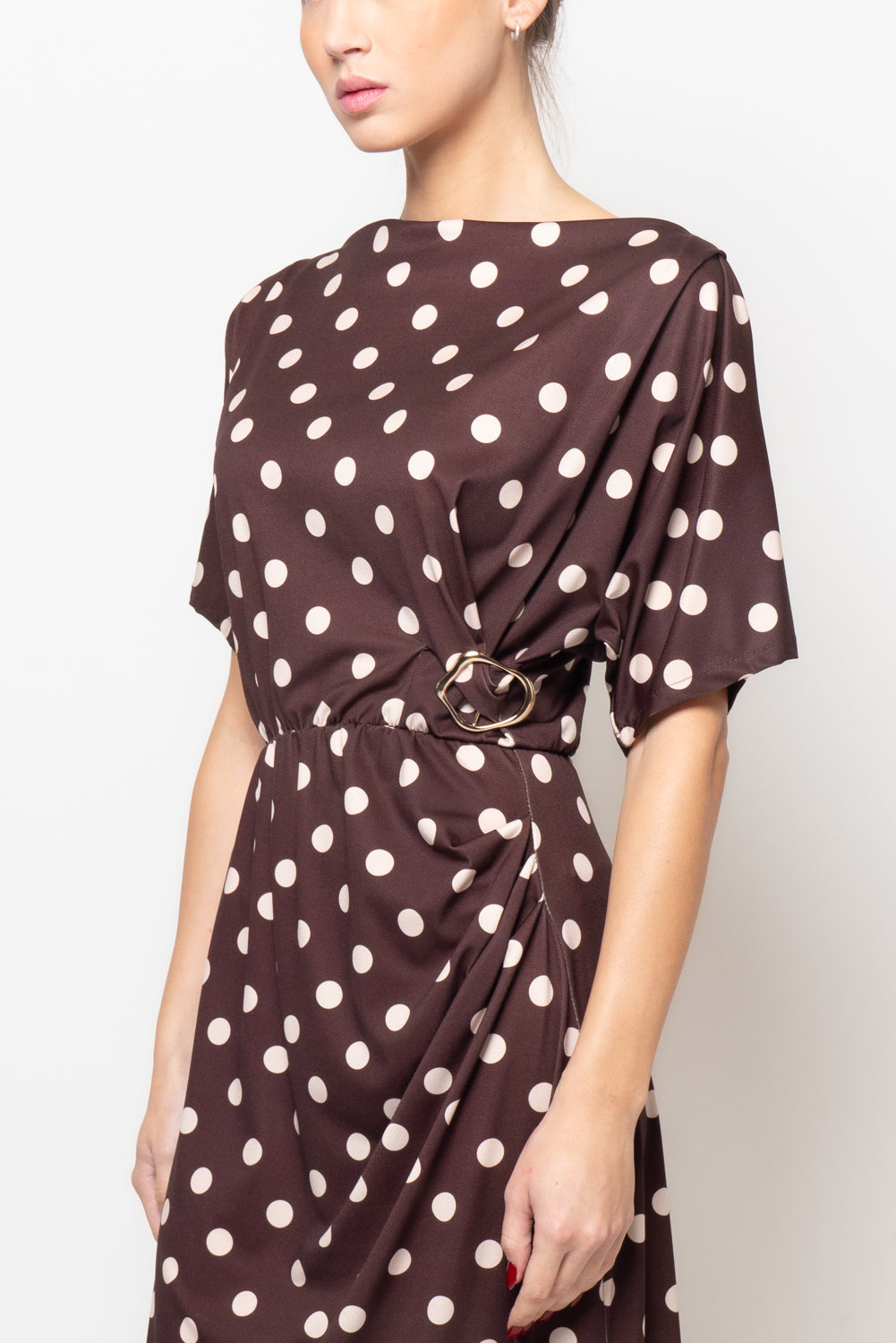 Abito manica corta a pois