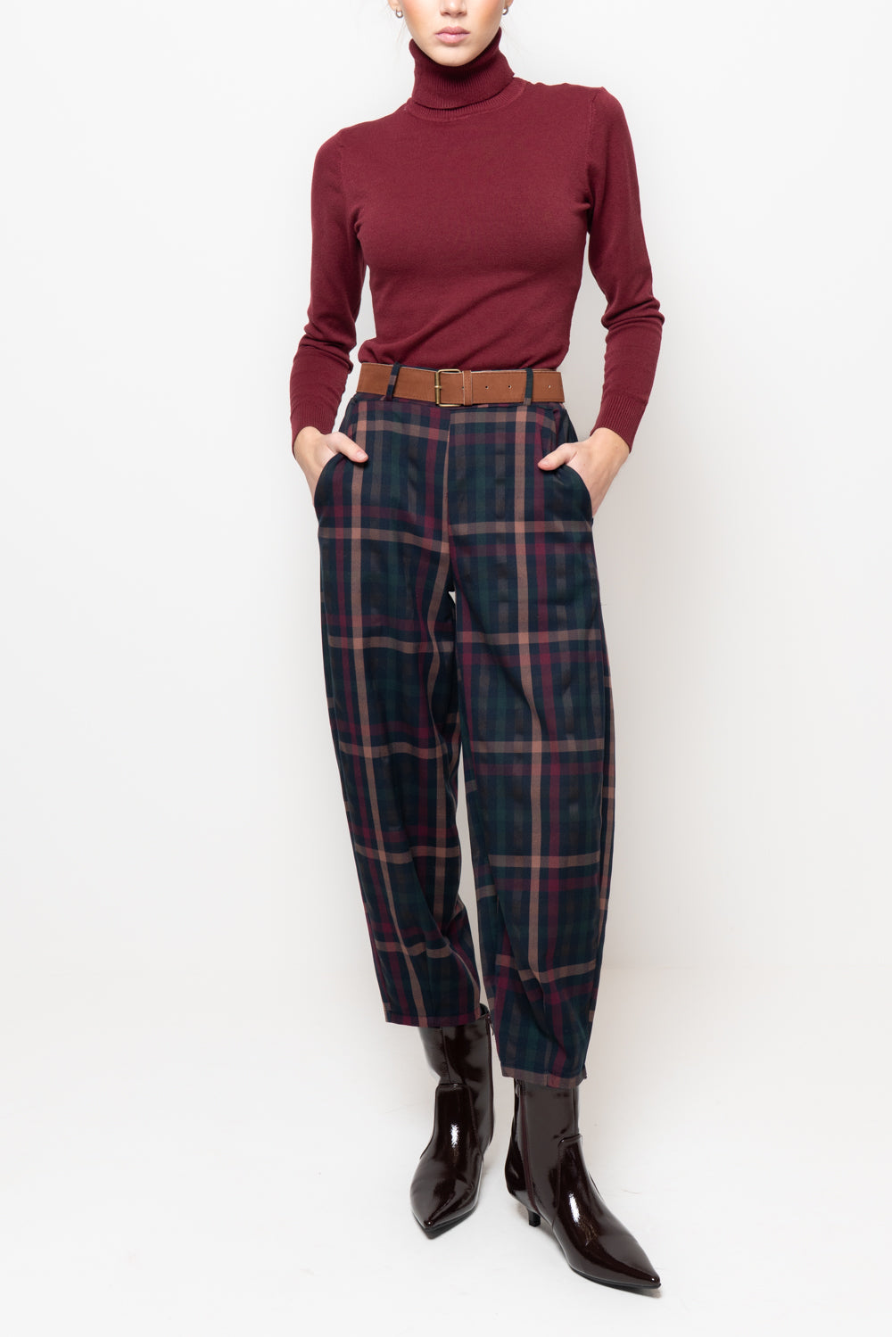 Baggy tessuto a quadri