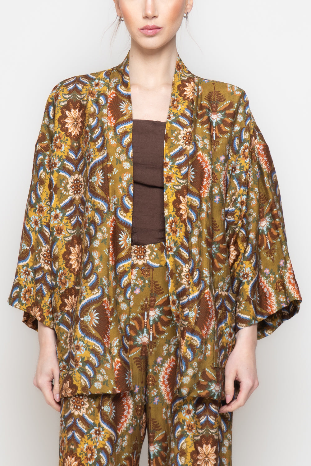 Kimono foderato fantasia
