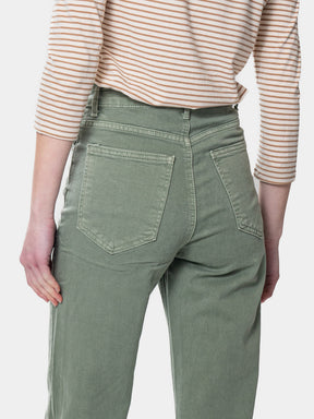 Jeans wide sfrangiato
